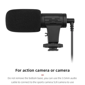 Mini Prenosni Mic Adapter 3.5 mm, Mikrofon za Insta 360 ENEGA R Kamera Mikrofon Set