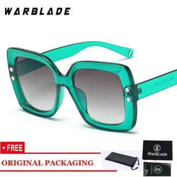 WarBLade Nove Modne Ženske Kvadratnih sončna Očala blagovne Znamke Design Classic Vintage 2018 Osebnost sončna Očala Odtenki UV400