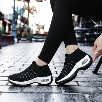 Ravno Čevlji Ženske Teče Platformo Zapatos De Mujer Zračne Blazine Čiste Barve Superge Ženski Mehko Loafers