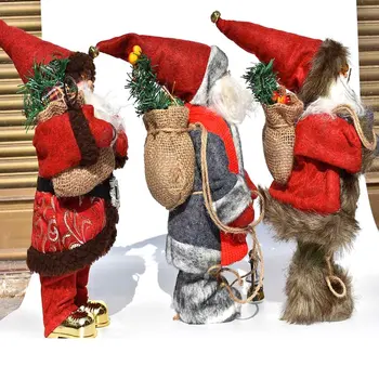 Božični Okraski Santa Claus Lutke Stoji Božič Figur Počitnice Okraski Okraski Postavitev Okna Okraski 30 Cm