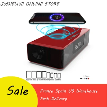 Najbolje prodajan 2019 večfunkcijsko 10W Brezžični USB Hitro Polnjenje Bluetooth Zvočnik/FM Radio, digitalni prikaz Budilka dropship
