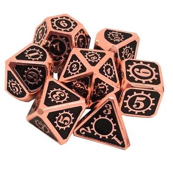 DND Kocke Set - Kovinski Polyhedral Dungeons in Dragons Kocke Nastavi s Kockami Vrečko za RPG igre na Srečo, Vključno z D20 Obrti Kocke