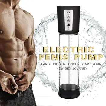 2020 Električni Penis Črpalka Spolnih Igrač za Moške Moški Masturbator Penis Extender Vakuumske Črpalke Širitve Ojačevalec Massager za ponovno Polnjenje