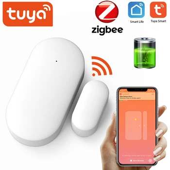 Tuya ZigBee Pametna Vrata, Senzor Inteligentno Povezovanje Varnostni Alarm Wireless Vrata, Okna Detektor Podporo Tuya / Smart APP Življenje