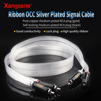 Xangsane ob hifi traku OCC posrebrene avdio kabel signalni kabel 2rca-2rca lotus priključite kabel 2 plug različice