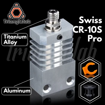 Trianglelab Švicarski CR10S PRO Hotend nadgradnjo KOMPLET Precision aluminija Heatsink Titana Toplote ODMOR 3D tiskalnik Hotend za CR-10S PRO