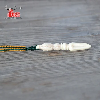 Vroče Prodaje 1PC Tibera nakit trgovini Nepal obrtniški vajray-pestle obesek naravnih jaka kosti čarobno pestle ogrlica čarobno weap