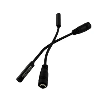5x Moč Polnilnika priključite na Adapter za polnilnik Priključek za Kabel Kabel za Microsoft Surface RT Surface Pro 1 2 15 cm