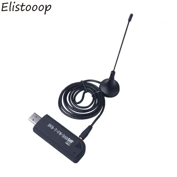 Elistooop Smart TV Video Oprema Digitalni TV Dongle USB 2.0 TV Palico DVB-T + DAB + FM RTL2832U + FC0012 Podporo SDR