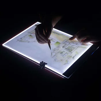 Nov Prihod Zatemniti Ultra Tanek A4, LED Ploščica Svetlobe Tablet Kabel USB Priključite Adapter Diamond Vezenje Diamond Slikarstvo Navzkrižno Šiv