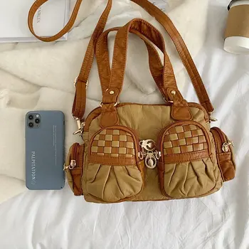 Blagovne znamke Žensk Vrečko 2 plast zadrgo ženske torbici luksuznih modnih mozaik vrečko oprati usnje eno-ramo cross-body bag sac