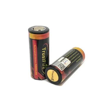 TrustFire 26650 Zaščitene 5000mAh 3,7 V Litij-Pisane Baterije za ponovno Polnjenje Baterije s PCB Za Svetilke Svetilka
