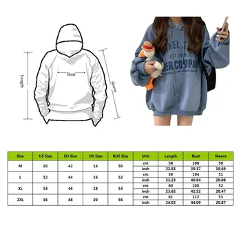 HEFLASHOR Visoke Kakovosti Prevelik Majica ženska Oblačila Vrhovi Hoodies Harajuku Toplem Puloverju Vrvico Ženska korejskem Slogu