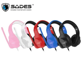 SADES Žganja Gaming Slušalke Igralec Slušalke Za PC / Laptop / PS4 / XBOX ENO ( Različica ) / Mobile /VR Bela