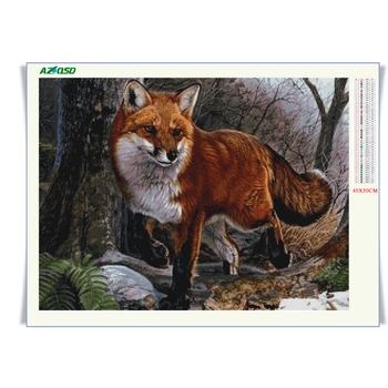 AZQSD Celoten Kvadratni Diamond Slikarstvo Mozaik Živali Domov Dekoracijo Diamond Vezenje Prodaje Fox Polno Kompleti Ročno Darilo