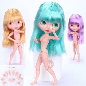 Blyth lutka z obleko 30 cm 19 sklepov različne barve las 1/6 BJD žogo spojen telo lutke za dekleta darilo DIY moda igrače