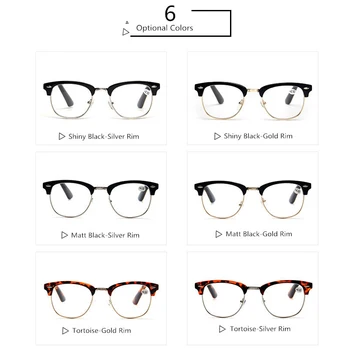 Plastični Titana Obravnavi Očala Semi-Rimless Moških Očala Ženske Daljnovidnost Darilo za očeta +1.50 +2.00 +2.50 +3.00 Primeru R101