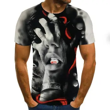 Moške Majice 2020 Smešno Natisnjeni Kratek Rokav Tshirts Poletje Hip Hop Priložnostne Vrhovi Tees Ulične