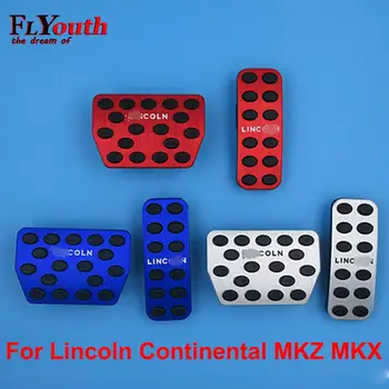 Za Lincoln Continental MKZ MKX Aluminij zlitine Pedal Kritje Non-Slip Auto Ni Vrtanje Aluminija Zavoro in Stopalka za Plin Zajema