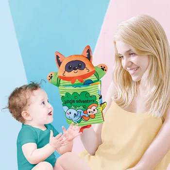 Novorojenček Strani Lutkovno Branje Knjige, Darila Zgodnjega Učenja 3D Živali Mehko Krpo Knjige Otroške Igrače 0 12 mesecev Juguetes Bebe 1 2 Anos