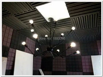 Akustične pene Izolirani akustični panel studio pene EMS dostava 16pcs velikosti 50*50*5 cm Korito Tip Pene Skupaj 42.8 Kvadratnih metrov
