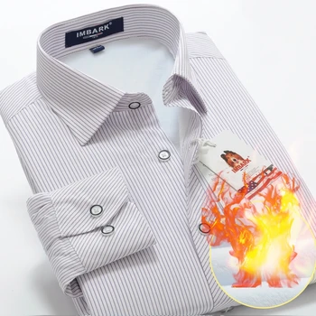 SHAN BAO moških je pozimi toplo majico 2020 novo blagovno znamko poslovnih oblačil, gospod, klasična barva debele dolgo sleeved majica M-10XL