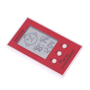 LCD-Digitalni Termometer, Higrometer tabela Ura Temperatura Vlažnost Merjenje Temperature, vremenske postaje Diagnostičnega orodja