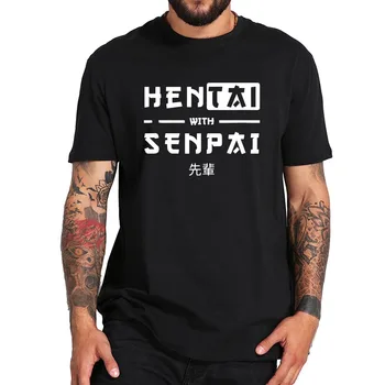 Japonski Senpai Tshirt Harajuku Ulične Anime Design, Cool Darila za Najstnike Bombaž Velikost EU