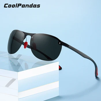 Nova sončna Očala Polaroid Moških Klasična blagovno Znamko, Semi-Rimless sončna očala Športne Vožnje Očala Za Moške/Ženske UV400 Anti-glare Očala