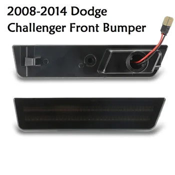 2Pcs Amber LED Sprednji Odbijač Strani Marker Fender Repetitorja Luč Za Dodge Challenger 2008-Polnilnik za obdobje 2011-