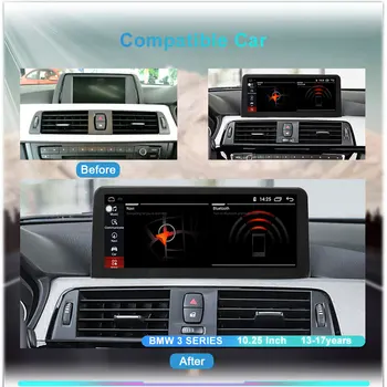 8 Core Android 10 Sistem Avtomobila Multimedijski Predvajalnik Za BMW F30 F31 F32 F33 F34 F36 12-16 WIFI 4G LTE 4+64GB pomnilnika RAM 1920*720 GPS Navi