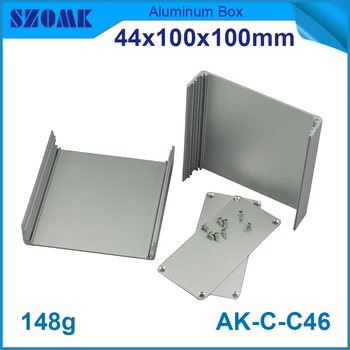 10 kosov szomk aluminija zunanji tv box 44(H)x100(W)x100(L) mm laser graverja aluminija po meri ohišje