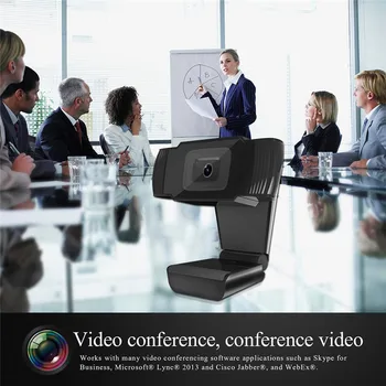 Polni 1080P HD Webcam 30 stopinj vrtljiv USB 2.0 Kamero z vgrajenim Mikrofonom Video Snemanje, Spletna Kamera Za PC Računalnik