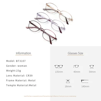 ZENOTTIC Zlitine Ovalne Očala Okvirji Moški Ženske Letnik Ultra Lahka Krog Kratkovidnost Optična Očala Očala na Recept Očala