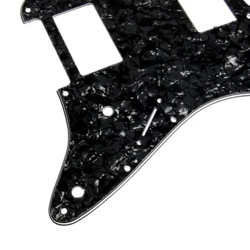 3Ply Black Pearl Kitara Pickguard Za Stratocaster Strat 2 HH Humbucker visoke kakovosti