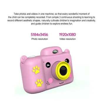 Mini pretresel mraz za otroke digitalni fotoaparat za 2,4 palčni zaslon visoke LOČLJIVOSTI 1080P otroci igrače kamera Fotografiranje za Otroke Darilo
