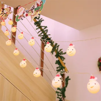 Božični Izdelki LED Santa Niz Luči vodoodporna LED Luči Decors Za Božič Stranke Božično Drevo Baterije ali USB Upravlja
