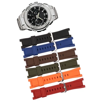 Gume traku moške pin sponke watch pribor za Casio GST watch trak S120 W300GL S110 B100 športne iz nerjavečega jekla, trak