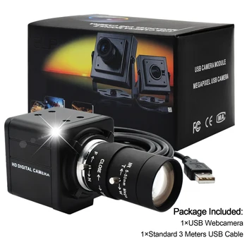 1080P Full HD 30 fps 60fps 120fps Mini PC USB Webcam Kamero z Ročnim Zoomom Varifocal CS Objektiv za Skype ,Video Klic Snemanje