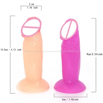 3 cm, Premer Mini Prenosni Žep Dildo za Vaginalne in Analne Butt Plug Sex Igrača, s Sesalno Pokal