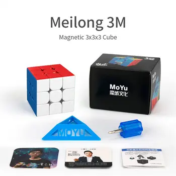 Moyu Meilong 3M 2M 4M 5M 2x2 3x3 4x4 5 x 5 Magnetni Čarobno Hitrost Kocka Cubing Razredu Magneti Uganke Kocke Igrače za otroke meilong M
