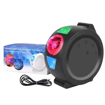LED Zvezdnato Nebo Projektor Svetlobo Lune Star Oblak Bluetooth Nočna Lučka za 360 Stopinj Rotacija, Projekcija 6 Barv Ocean Kodranje Luči