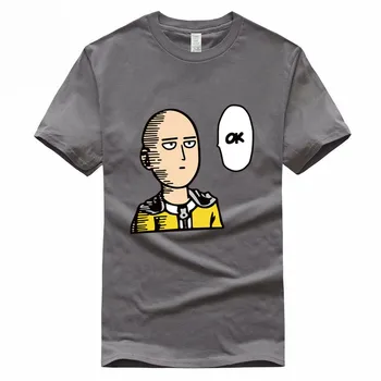 En Udarec Človek Saitama Sensei Japonske Anime Euro Velikost Bombaža T-shirt Poletje Priložnostne O-Vratu Tshirt Za Moške In Ženske GMT300004