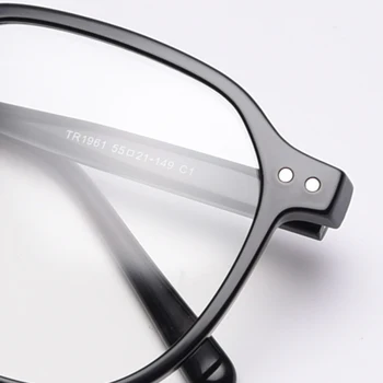 Peekaboo korejskem slogu velikimi očali ženske optični TR90 modni očala za moške jasno objektiv prozorno rumeno darila