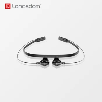 Langsdom LD4 Binaural z Magnetno Stikalo za Brezžični Športne Slušalke Bluetooth Udobno Nositi Inteligentni Telefonski Klic HD