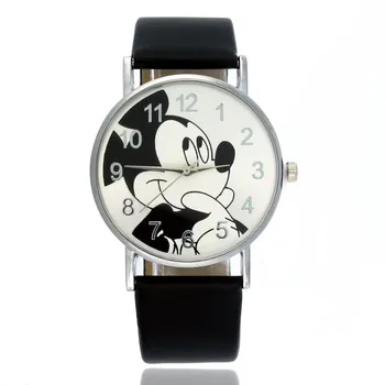 Disney Lep Mickey mouse otroške Ure Dekleta Fantje Darilo Kristalno Obleko Otrok Kvarčne Ročne ure Otroci Watch Ura