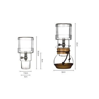 Praktično Kave Dripper Pot Trajne Kozarec Vode Kapljično Kave Percolator Filter Orodje za Hladno Pivo, Kavo, grelnik vode O 101ml-500 ml