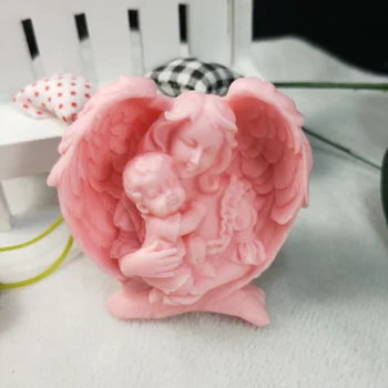 3D Art Silikona, Mati in Otrok Krila Sadra Plesni Milo Čokolada Sveča Sladkarije materinski Dan Plesni Torto Gline Dekoracijo Kalupi