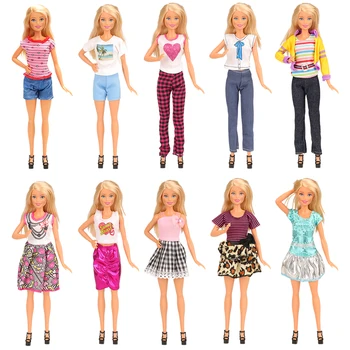 Moda 30 Postavke/veliko lutke, dodatki = Random 10 Lutka Obleko+ Otroci Igrače 10 Čevlji 10 Obešalniki Za Barbie DIY za Rojstni dan