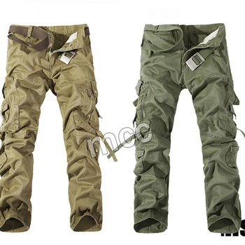 Vojaško Taktično hlače moški Multi-žep oprati obleke moške svoboden bombaž hlače moški tovora hlače za moške hlače,velikost 28-42